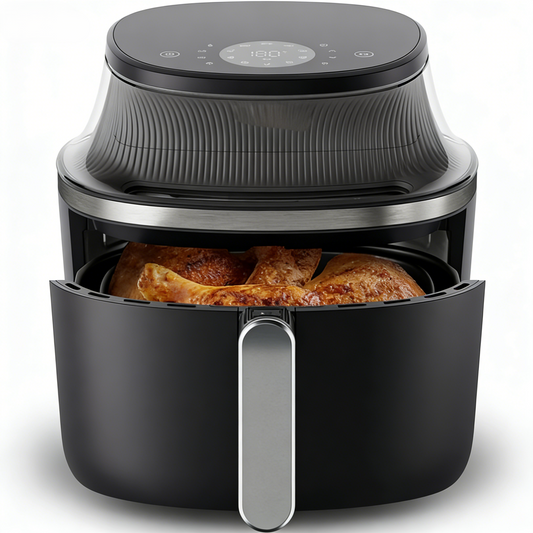 Heißluftfritteuse mit Sichtfenster – 7,6 Qt (7,2 Liter) Fassungsvermögen